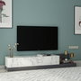 Hanah Home Soporte para TV Marmo Mármol y Antracita